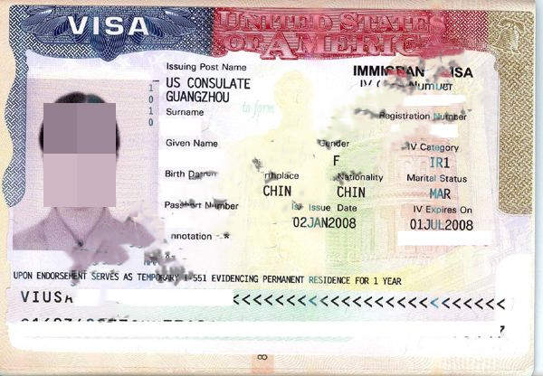 IR1签证