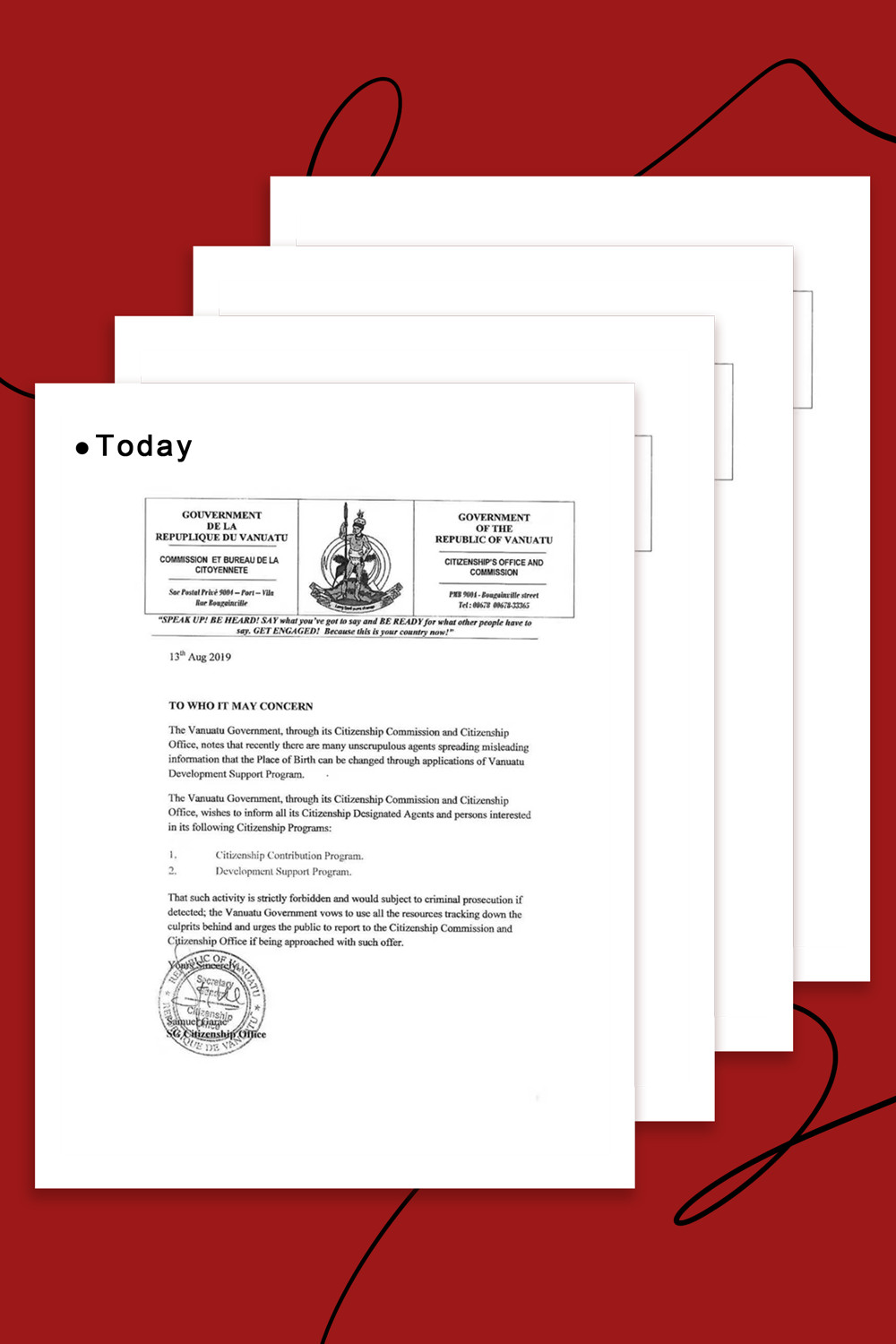 办理瓦努阿图护照可以更改出生地吗？