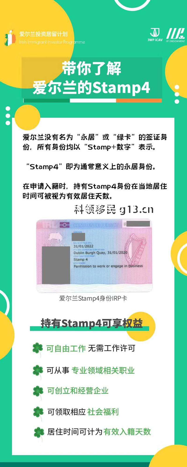 就是爱尔兰绿卡:爱尔兰Stamp4签证身份剖析 就是爱尔兰绿卡:爱尔兰Stamp4签证身份剖析